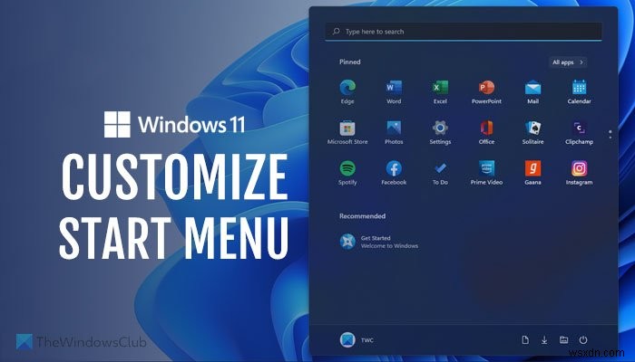 Windows 11 시작 메뉴를 내 입맛대로 꾸미는 방법 총정리