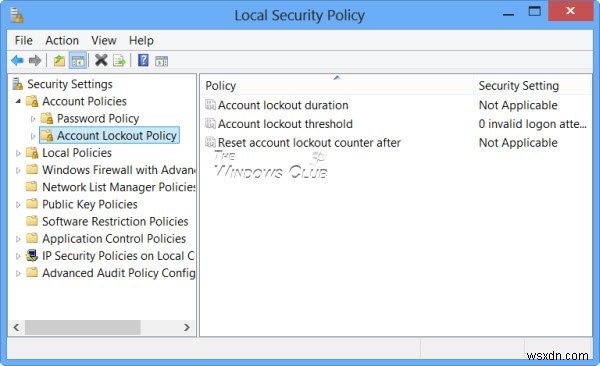 Windows 11/10에서 로그인 암호 정책 및 계정 잠금 정책 강화하는 방법