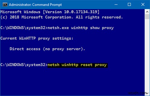 Windows 11/10에서 WinHTTP 프록시 서버 설정을 찾고 재설정하는 방법