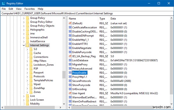 Windows 11/10에서 WinHTTP 프록시 서버 설정을 찾고 재설정하는 방법