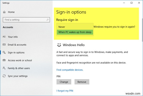 Windows 11/10 절전 모드 해제 후 로그인 화면 비활성화하는 방법