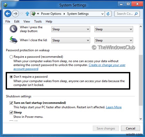 Windows 11/10 절전 모드 해제 후 로그인 화면 비활성화하는 방법