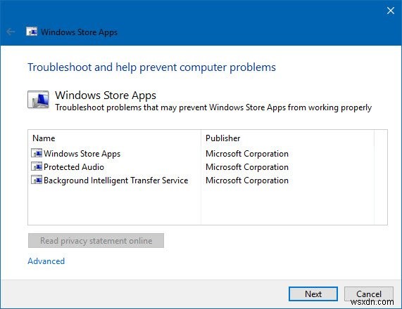 Windows 11/10 Microsoft Store 앱 문제 해결사 실행 방법 총정리
