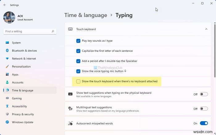 Windows 11/10에서 물리적 키보드 없이 터치 키보드 자동 표시하는 방법
