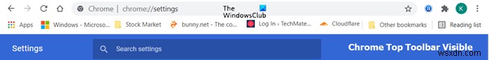 Windows 11/10에서 Chrome 상단 도구 모음이 사라졌을 때 복원하는 방법