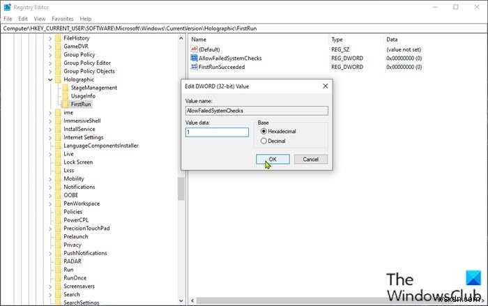 Windows PC에서 혼합 현실 포털 앱의 하드웨어 요구 사항 검사 비활성화하는 방법