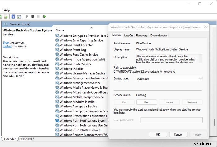 Windows 11/10에서 WpnUserService.dll 오류 해결하는 완벽 가이드