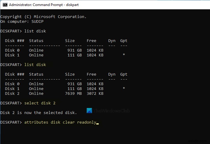 Windows 11/10에서 쓰기 방지된 USB 드라이브 포맷하는 3가지 방법