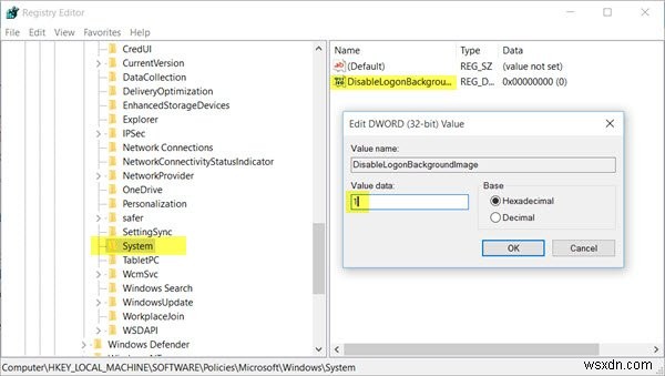 Windows 11/10 로그인 화면 배경을 단색으로 설정하는 방법