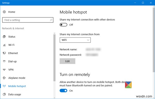 Windows 11/10 모바일 핫스팟 만들기: 핫스팟 이름과 비밀번호 변경 방법