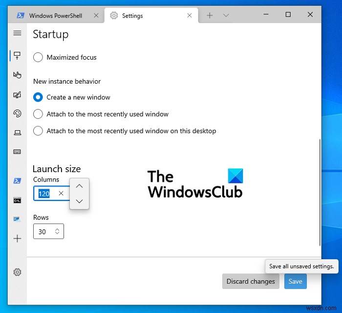 Windows Terminal 기본 창 크기(높이·너비) 변경하는 방법