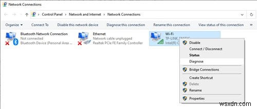Windows 11/10에서 Wi-Fi 또는 네트워크 아이콘에 빨간색 X 표시 나타날 때 해결 방법