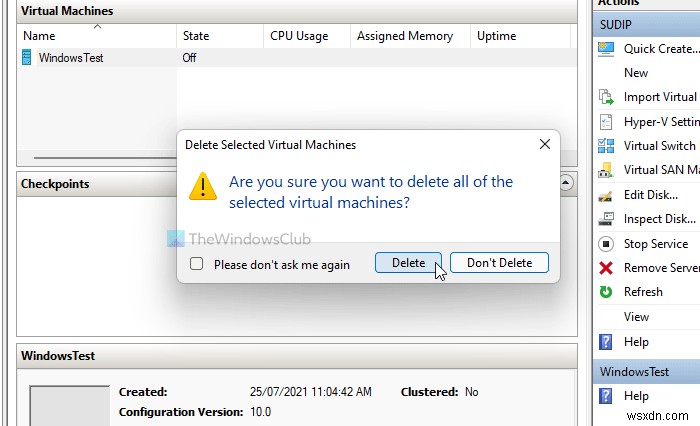 Hyper-V 가상 머신 구성 로드 오류 발생 시 해결 방법