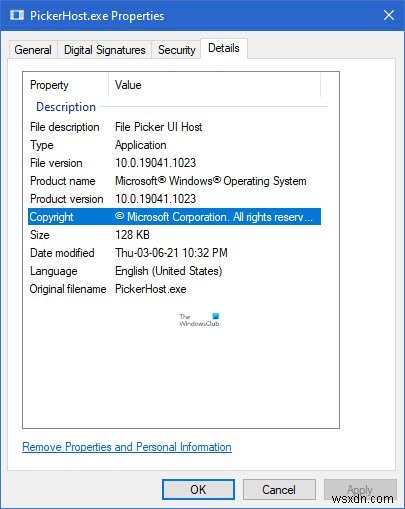 Windows 11/10에서 파일 선택 UI 호스트(PickerHost.exe)가 응답하지 않을 때 해결 방법