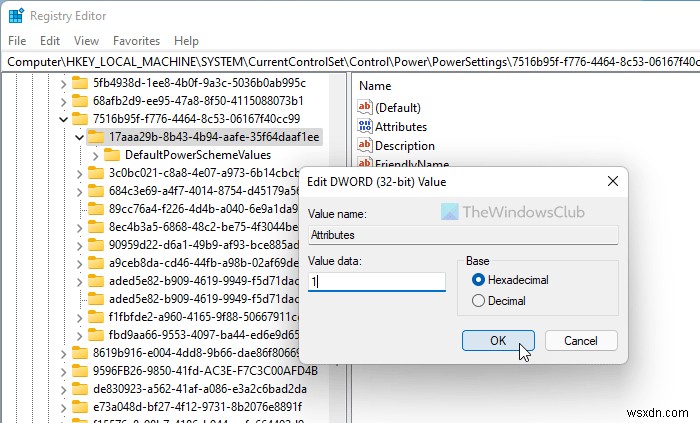 Windows 11/10 전원 옵션에서  디스플레이 흐리게 표시  설정을 숨기거나 다시 표시하는 방법