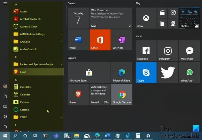 Windows 11/10 시작 메뉴  모든 앱 에서 항목 추가·제거하는 방법 총정리