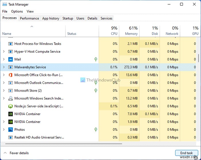 Windows 11/10에서 Malwarebytes CPU·메모리 사용량 급증 문제 해결 방법