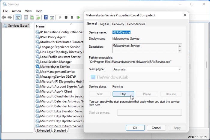 Windows 11/10에서 Malwarebytes CPU·메모리 사용량 급증 문제 해결 방법