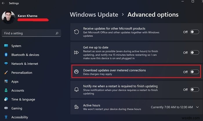 종량제 연결에서도 Windows 업데이트 자동 다운로드 허용하는 방법