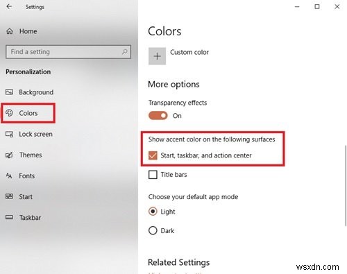 Windows 11/10 시작 메뉴에 사용자 지정 색상 테마를 적용하는 방법