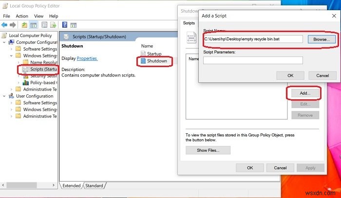 Windows 11/10에서 로그아웃 시 휴지통 자동으로 비우는 3가지 방법