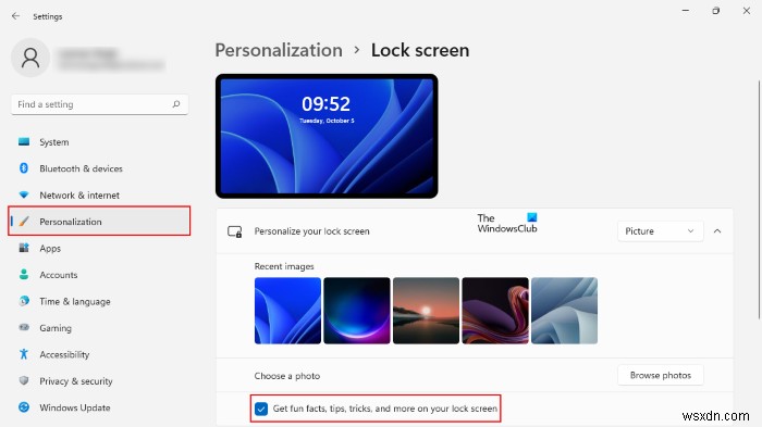 Windows 11/10에서 잠금 화면 광고 및 팁 비활성화하는 방법