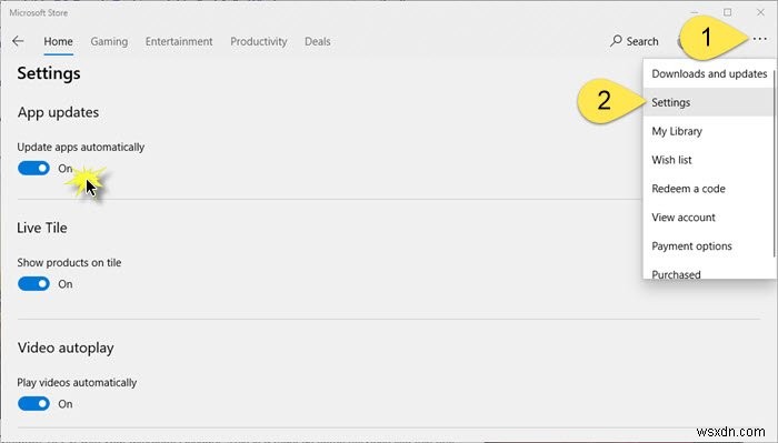 Windows 11/10에서 Microsoft Store 앱 자동 업데이트 비활성화하는 방법