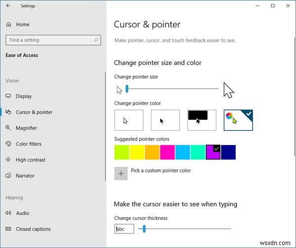 Windows 11/10에서 마우스 포인터 색상 변경하기 – 빨간색, 검은색 등으로 가시성 높이기