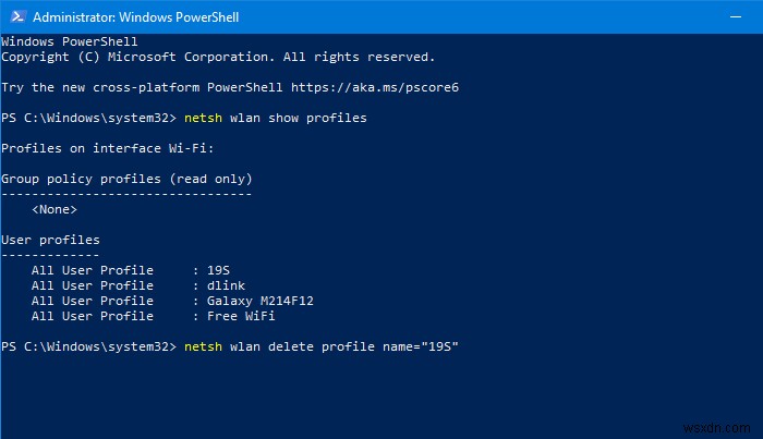Windows 11/10에서 WiFi 네트워크 프로필을 삭제하는 4가지 방법