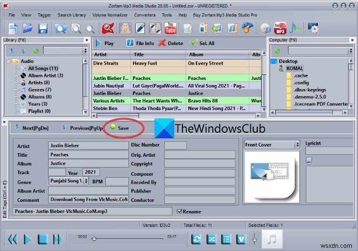 Windows 11/10에서 MP3 파일에 가사를 추가하고 삽입하는 방법