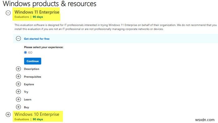 Windows 11 Enterprise 무료 평가판 다운로드 및 설치 방법