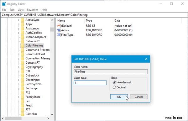 Windows 11/10에서 색약·색맹 모드(컬러 필터) 켜고 끄는 방법