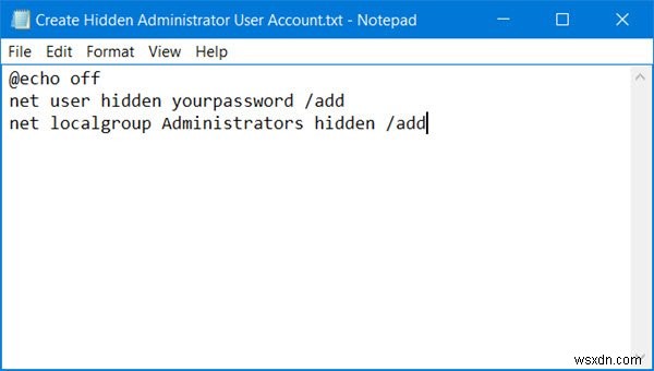 Windows 11/10에서 숨겨진 관리자 계정을 만드는 방법