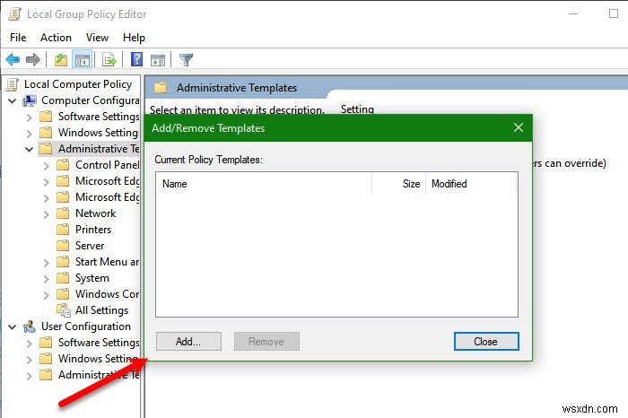 Windows 11/10에서 그룹 정책 관리 템플릿(ADMX) 설치·업데이트하는 방법