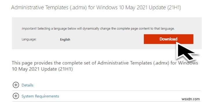 Windows 11/10에서 그룹 정책 관리 템플릿(ADMX) 설치·업데이트하는 방법