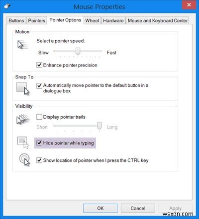 Windows 11/10에서 입력 중 마우스 커서가 멋대로 움직이는 문제 해결 방법