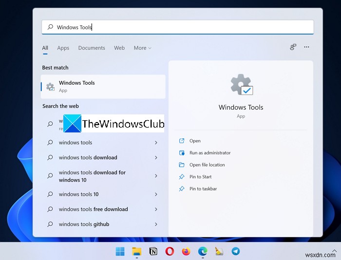 Windows 11에서 Windows 도구(Windows Tools)를 여는 4가지 방법