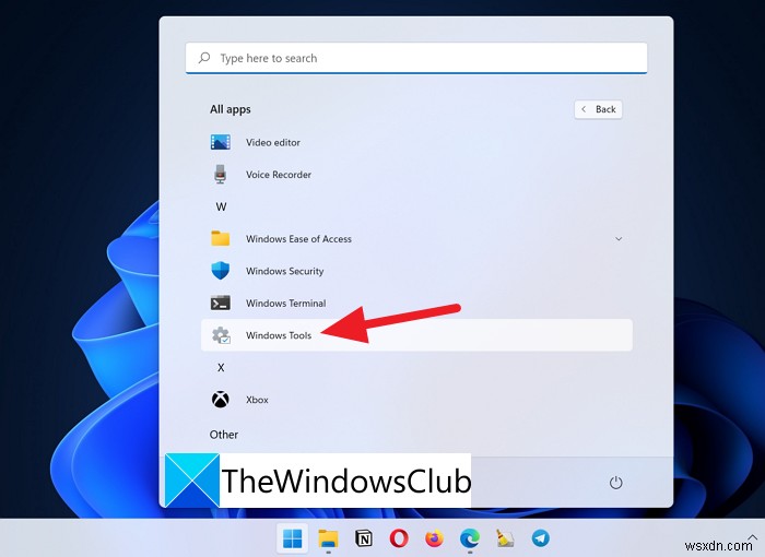 Windows 11에서 Windows 도구(Windows Tools)를 여는 4가지 방법