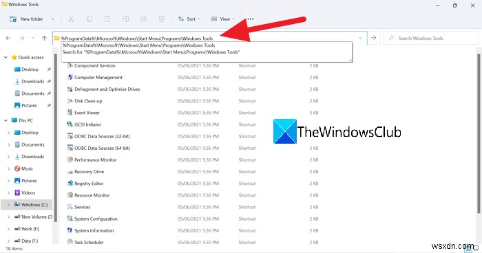 Windows 11에서 Windows 도구(Windows Tools)를 여는 4가지 방법