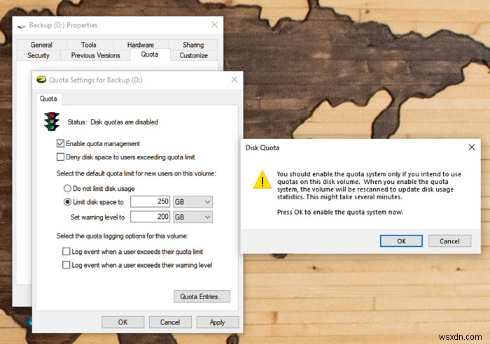 Windows 11/10에서 디스크 할당량 활성화하는 방법 – 디스크 속성, 레지스트리, 그룹 정책 편집기 활용 가이드