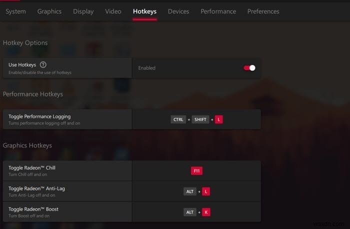 AMD Radeon Software에서 Alt+R 게임 내 오버레이 비활성화하는 방법