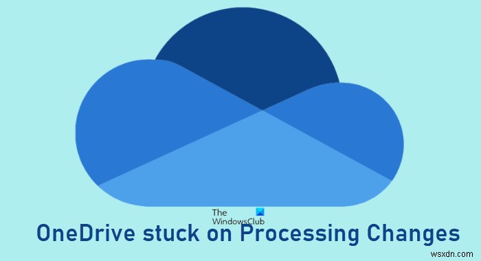 OneDrive  변경 사항 처리  화면에서 멈추는 문제 해결 방법