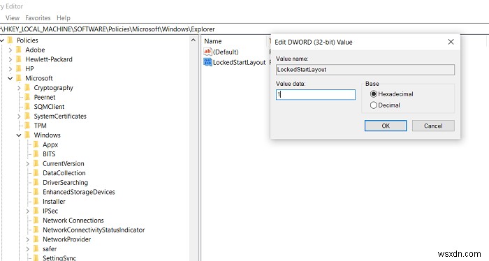 Windows 10/11에서 시작 메뉴 레이아웃 잠그는 방법