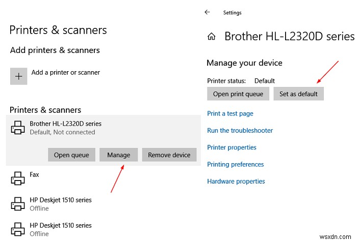 Windows 11/10에서 기본 프린터가 계속 변경될 때 해결 방법
