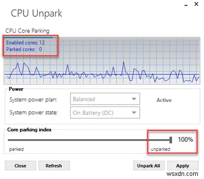 Windows 11/10에서 CPU 코어 파킹 활성화 및 비활성화하는 방법