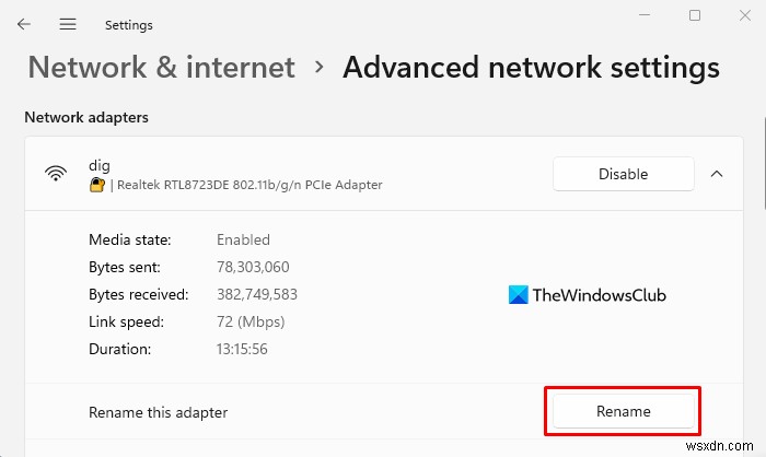 Windows 11에서 Wi-Fi 네트워크 어댑터 이름 변경하는 방법