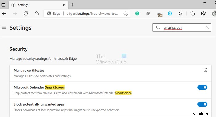지금은 Windows SmartScreen에 연결할 수 없습니다 오류 해결 방법