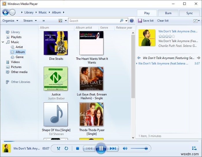 Windows Media Player에서 트랙 제목 다운로드 및 추가하는 방법