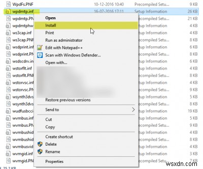 Windows 11/10에서 MTP USB 장치 드라이버 설치 실패 오류 해결 방법