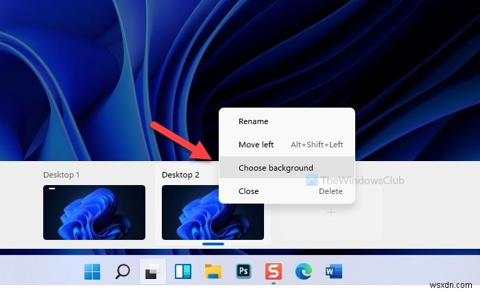Windows 11에서 가상 데스크톱마다 다른 배경 화면을 설정하는 방법
